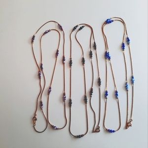 🎈3 for $10🎈3 Vintage Goldtone & Plastic Bead Necklaces